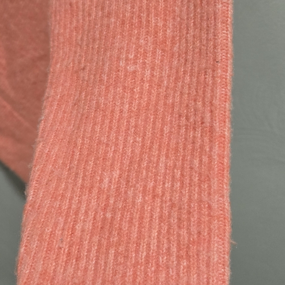 Anthropologie• Oversized Coral V-Neck Sweater. Sz XS - Picture 6 of 7